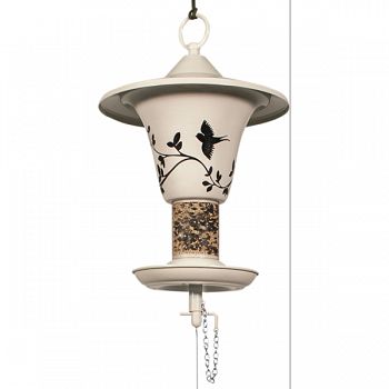 Effortless Bell Shape Mixed Seed Feeder ANTIQUE WHITE 