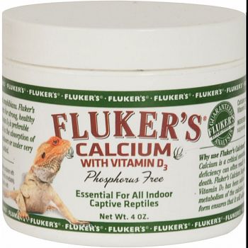 Flukers Calcium With Vitamin D3  4 OUNCE