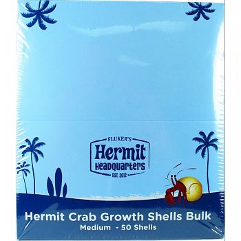 Hermit Headquarters Hermit Crab Growth Shells Bulk ASSORTED MEDIUM/50 PACK