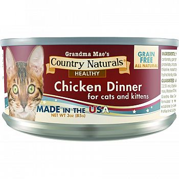 Country Naturals Can Cat Food Grain Free (Case of 24)