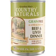 Grain Free Canned Dog Food BEEF/LIVER 13 OZ (Case of 12)