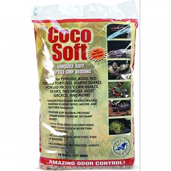 Coco Soft Reptile Fine Chip Bedding NATURAL 10 QUART