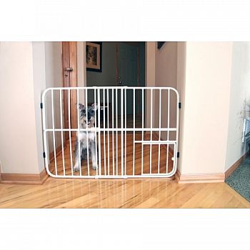 Tuffy Expandable Gate With Pet Door