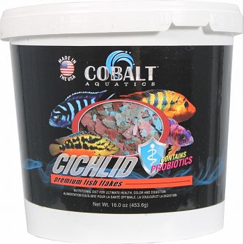 Premium Cichlid Flakes  16 OUNCE