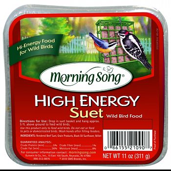 Morning Song High Energy Suet Wild Bird Food (Case of 12)