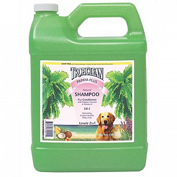 Tropiclean Papaya Plus Pet Shampoo 1 gallon