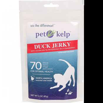 Pet Kelp Duck Jerky CRANBERRY 3 OUNCE