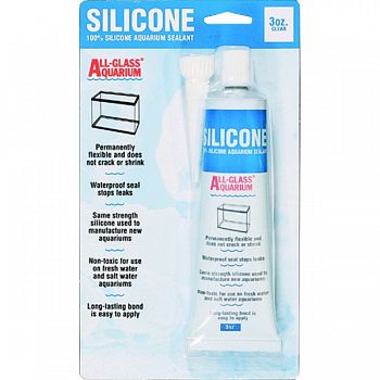 Silicone Aquarium Sealant CLEAR 3 OUNCE