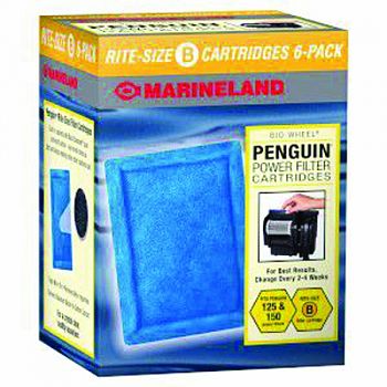 Rite-size Penguin Power Filter Cartridge  SIZE B/6 PACK