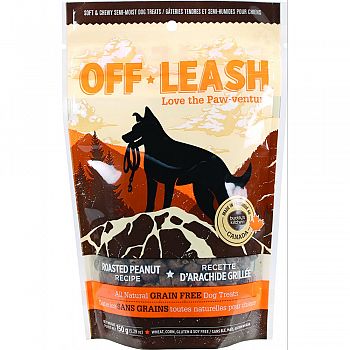 Off Leash Grain Free Dog Treat ROASTED PEANUT 5.29 OUNCE