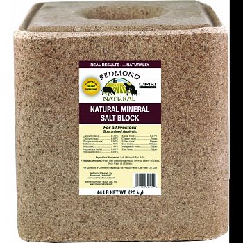 Natural Mineral Salt Block For Livestock  44 POUND