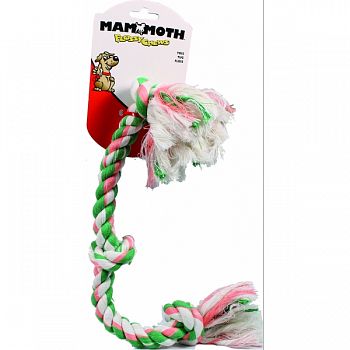 Flossy Chews Color 3 Knot Rope Tug Dog Toy MULTICOLORED 20 INCH/MEDIUM
