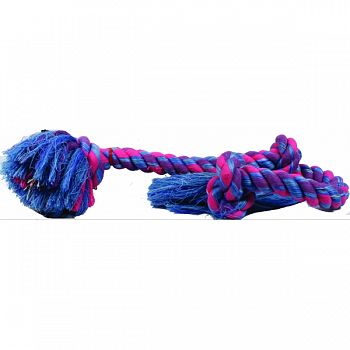Flossy Chews Color 3 Knot Rope Tug Dog Toy MULTICOLORED 36 INCH/XLARGE