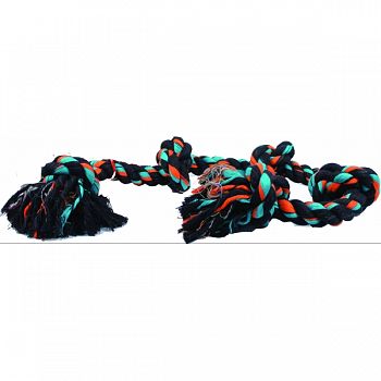 Flossy Chews Color 5 Knot Rope Tug Dog Toy MULTICOLORED 36 INCH/XLARGE