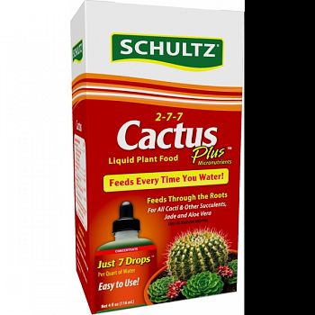 Cactus Plus Liquid Plant Food 2-7-7  4 OZ (Case of 12)