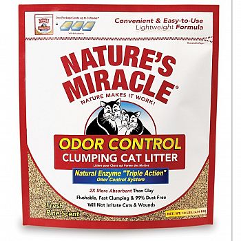 Natures Miracle Odor Control Clumping Litter - 10 lbs
