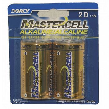 Mastercell Alkaline D Batteries - 2 per Card