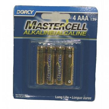AAA Mastercell Alkaline Batteries 4 pack