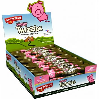 Smart N Tasty Piggy Twizzies  9 INCH/30 COUNT