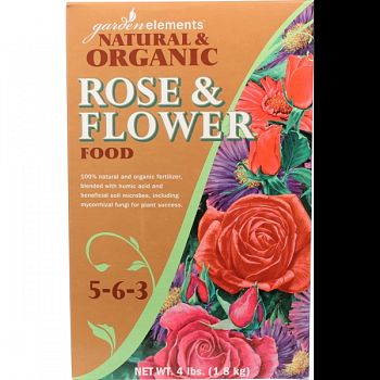 Ge Rose Flower Organic Fertilizer  4 POUND (Case of 12)