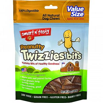 Smart N Tasty Peanutty Twizzies Bits PEANUT 10 OUNCE