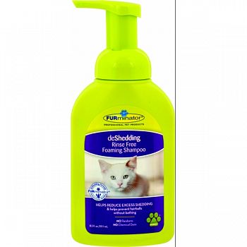 Fur Deshedding Rinse Free Foaming Cat Shampoo  8.5 OUNCE