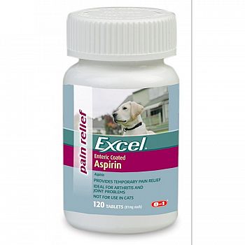 8 in 1 Excel Enteric Coated Aspirin for Dogs (120 ct)