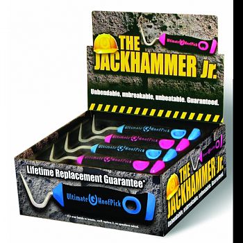 The Jackhammer Ultimate Hoof Pick Jr Display ASSORTED 6.5X1X.75 INCH