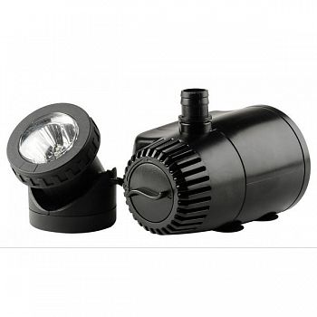 Fountain Pump With Auto Shut-off And Led Light - 300-400 GPH