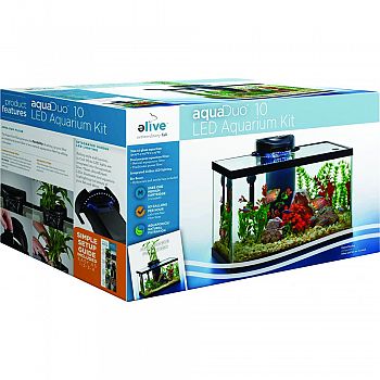 Aqua Duo Led Aquarium Kit  10 GALLON