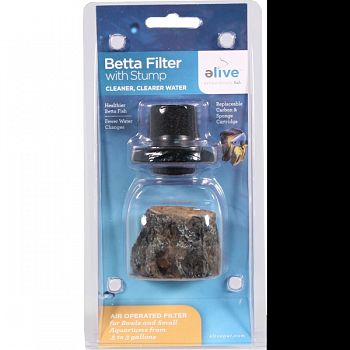 Betta Filter With Stump MULTICOLORED SMALL