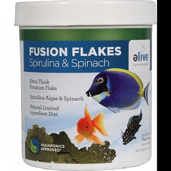 Fusion Flake Spirulina & Spinach SPIRULINA 3 OUNCE