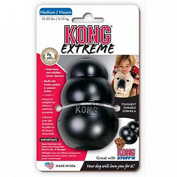 X-Treme Medium Black Kong Dog Toy
