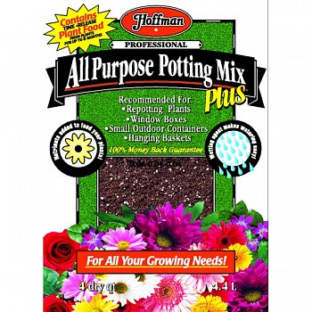 Hoffman All Purpose Potting Mix Plus  4 QUART (Case of 12)