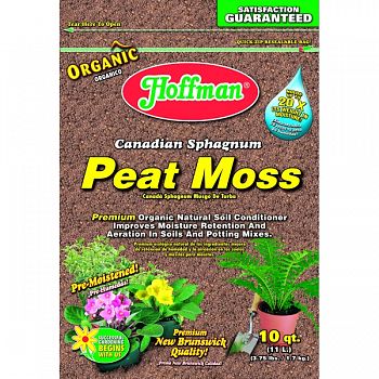 Hoffman Canadian Sphagnum Peat Moss  10 QUART (Case of 6)