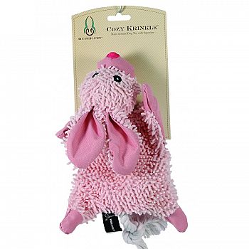 Cozy Krinkle Bunny With Squeaker