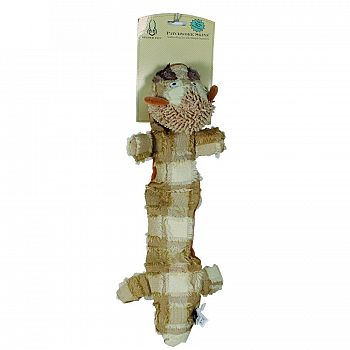 Patchwork Skinz Stuffless Dog Toy With Squeaker