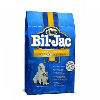 Bil-jac Select Adult Dog Food  30 LB