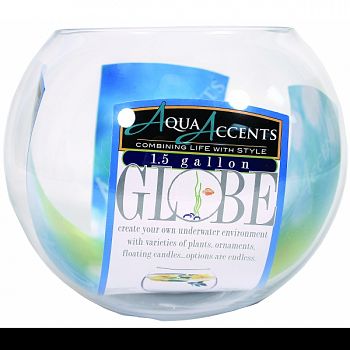 Aqua Accents Round Glass Bowl  1.5 GALLON
