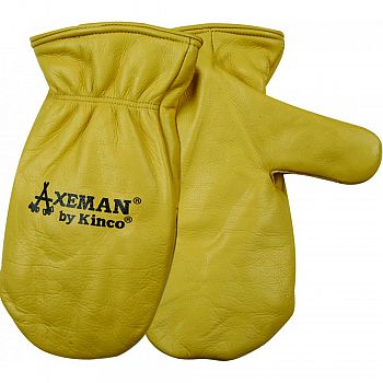 Axeman Lined Leather Mitt TAN EXTRA LARGE (Case of 6)