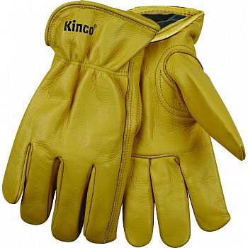 Lined Grain Cowhide Glove TAN LARGE (Case of 6)