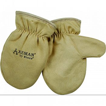 Axeman Lined Ultra Suede Mitten TAN CHILD (Case of 6)