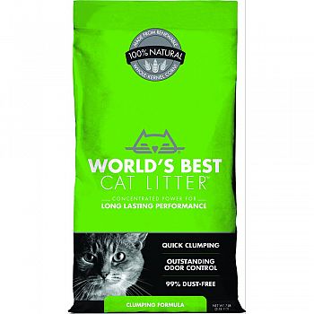 Worlds Best Cat Litter Clumping Formula  7 POUND (Case of 5)