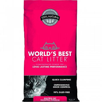 Worlds Best Cat Litter Multiple Cat Formula  7 POUND (Case of 5)