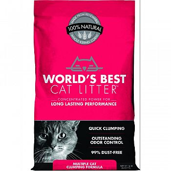 Worlds Best Cat Litter Multiple Cat Formula  14 POUND (Case of 3)