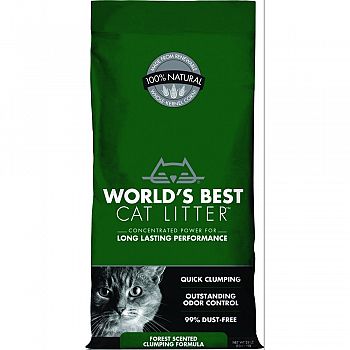 Worlds Best Cat Litter Clumping Formula FOREST SCENT 24 POUND