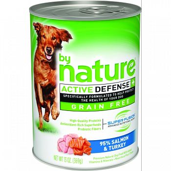 Grain Free Canned Dog Food SALMON/TURKEY 13 OZ (Case of 12)