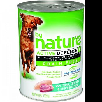 Grain Free Canned Dog Food TUNA/CHKN/CHKLV 13 OZ (Case of 12)