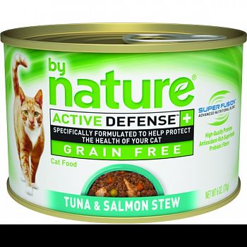 By Nature Stew Canned Cat Food TUNA/SALMON 6 OZ (Case of 24)