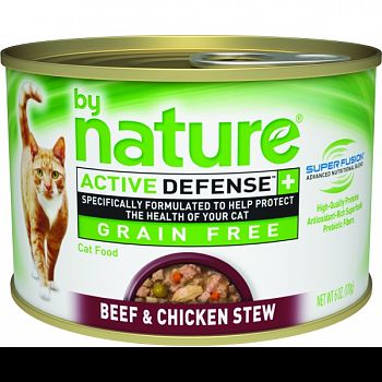 By Nature Stew Canned Cat Food BEEF/CHICKEN 6 OZ (Case of 24)